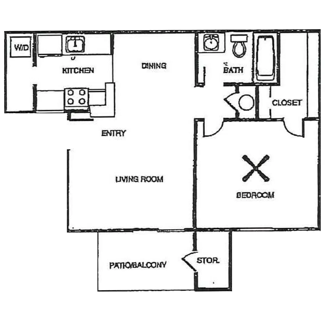 Floor plan 1B