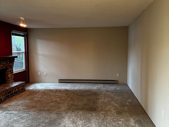 Living room with fireplace
