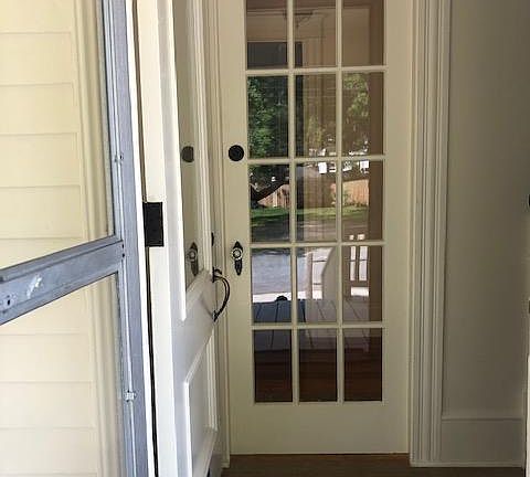 Entry into front hall from porch