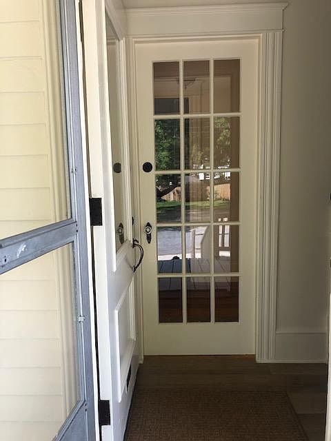 Entry into front hall from porch