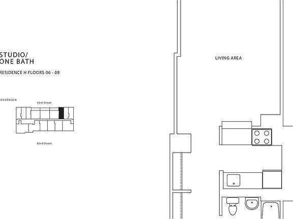 2nd image of 520 W 43rd St APT 7H
