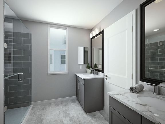 Owner s bathroom with double vanity