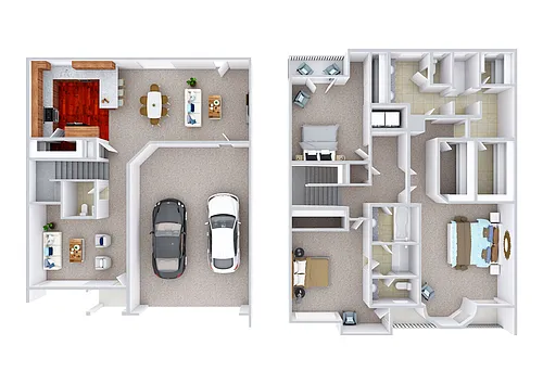 Floor plan 3 Bedroom 2.5 Bath