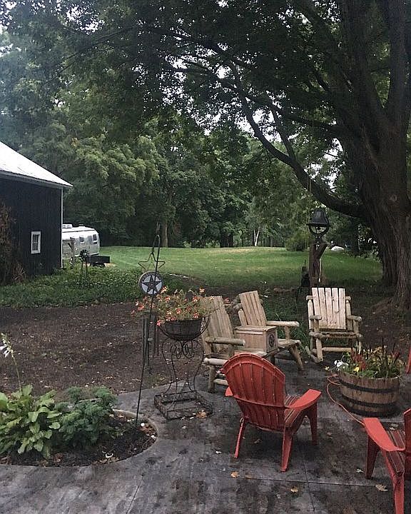 View from stamped stained co