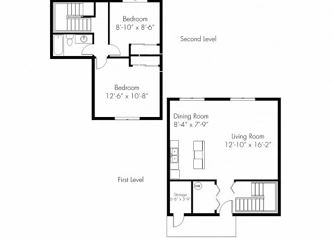 Floor plan Two Bedroom
