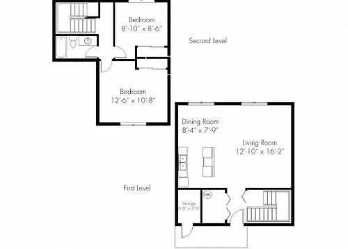 Floor plan Two Bedroom