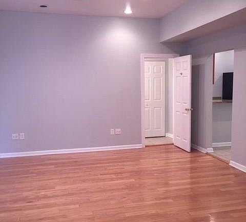 Living room with hardwood floors