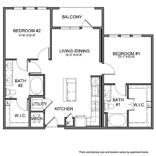 Floor plan BE.B1
