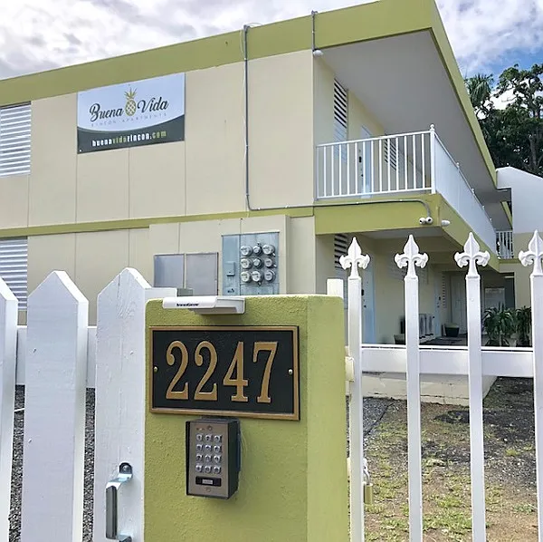 Buena Vida Apartment 102 Parking gate keypad