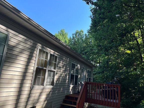 Backside with a deck.