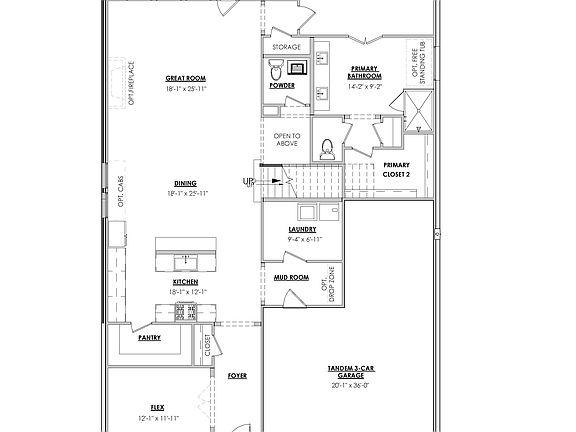 Longview Floor Plan - 1st Floor