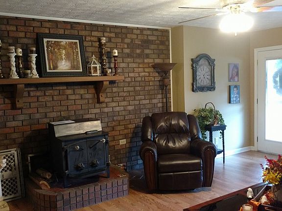 Wood stove in Living area