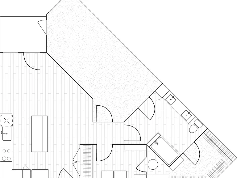 The Oslo - A2, One Bedroom Floor Plan The Oslo - A2, One Bedroom Floor Plan