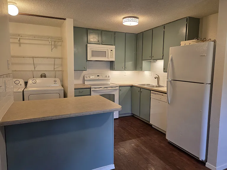 Updated kitchen with undercabinet lighting
