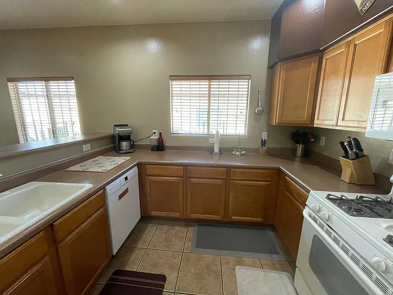 Large kitchen for this size house. Plenty of room