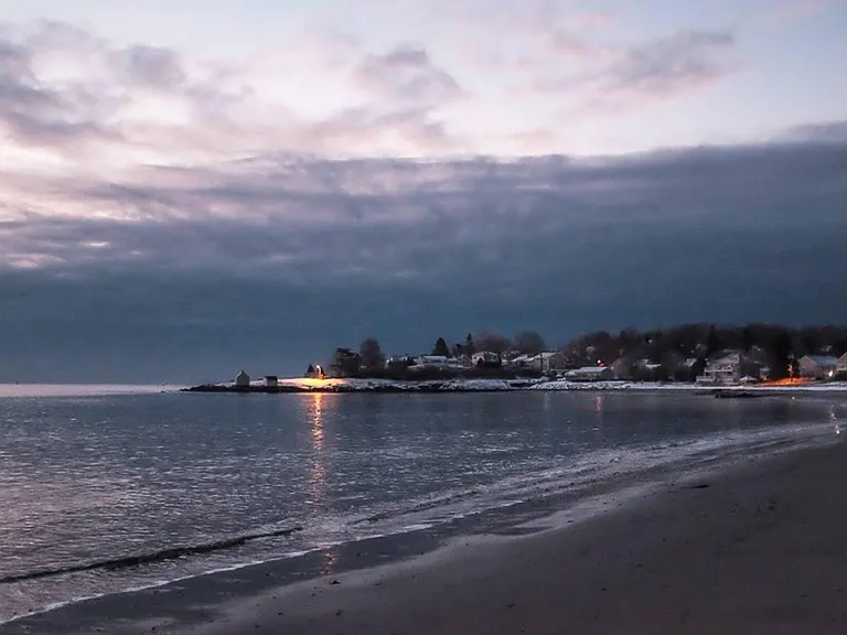 The winter sunrise over Willard Beach--stunning!