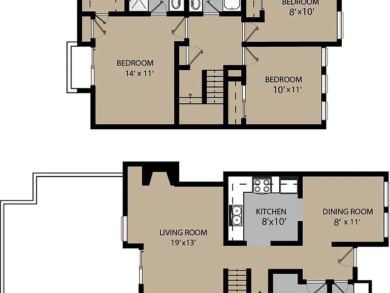 Blue Spruce Three Bedroom Townhome Floorplan Blue Spruce Three Bedroom Townhome Floorplan