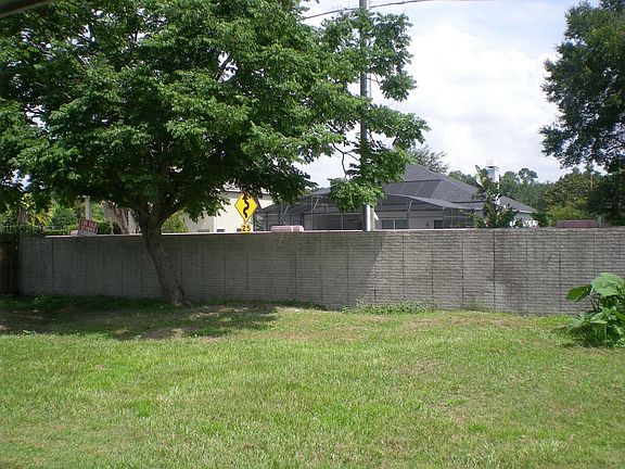 Large back yard