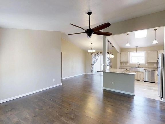 Entry View to Dining and Kitchen