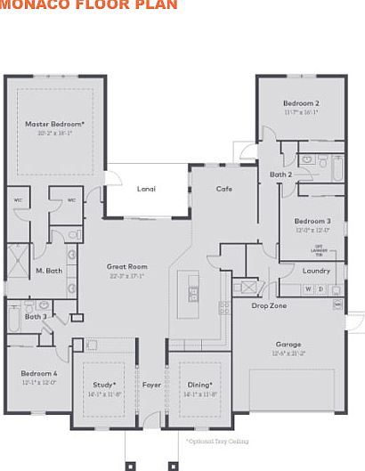 Monaco Floor Plan