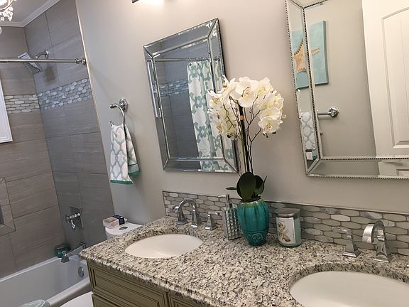 Double Vanity with Granite