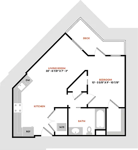 Floor plan Plan 1C