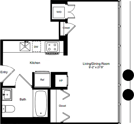 Floor plan Studio D 13