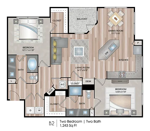 Floor plan B2