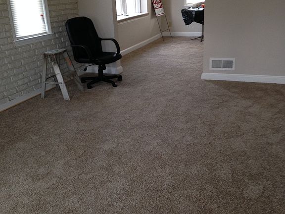 Here is a picture of the freshly installed carpet.