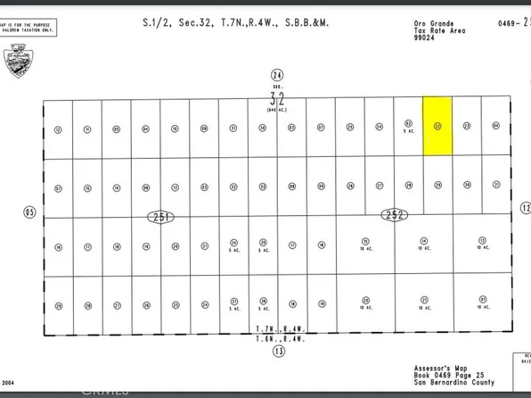 0 Silver Mountain Rd #469-252-22, Oro Grande, CA 92368