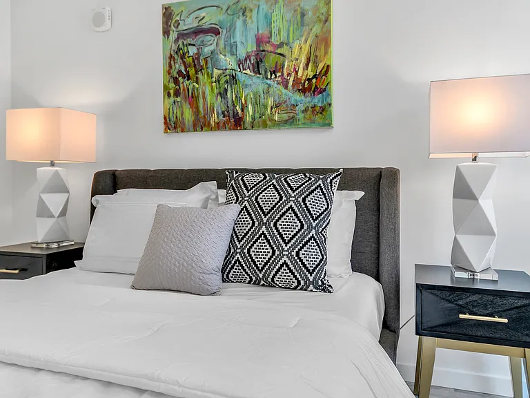 bedroom at The Blonde