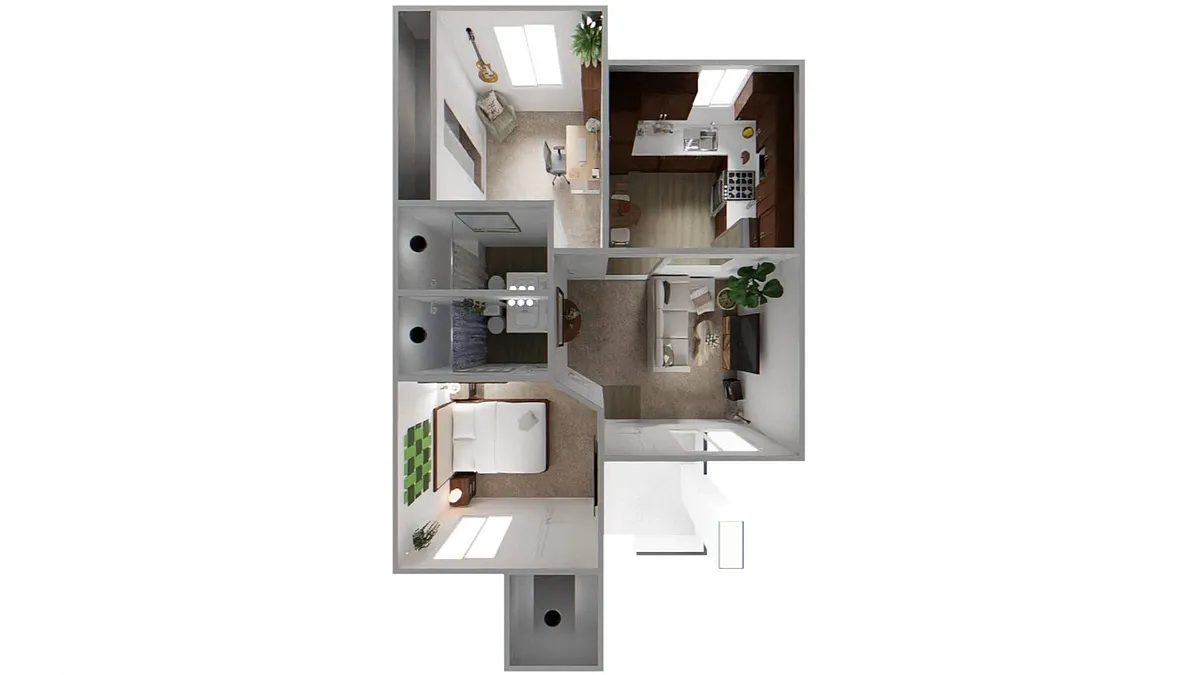 Floor plan Two Bedroom