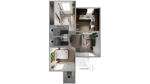 Floor plan Two Bedroom