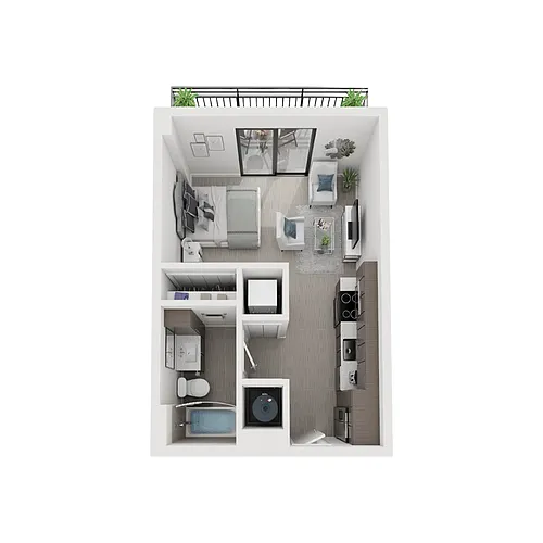 Floor plan 0x1 - 400sqft - S1 - W120