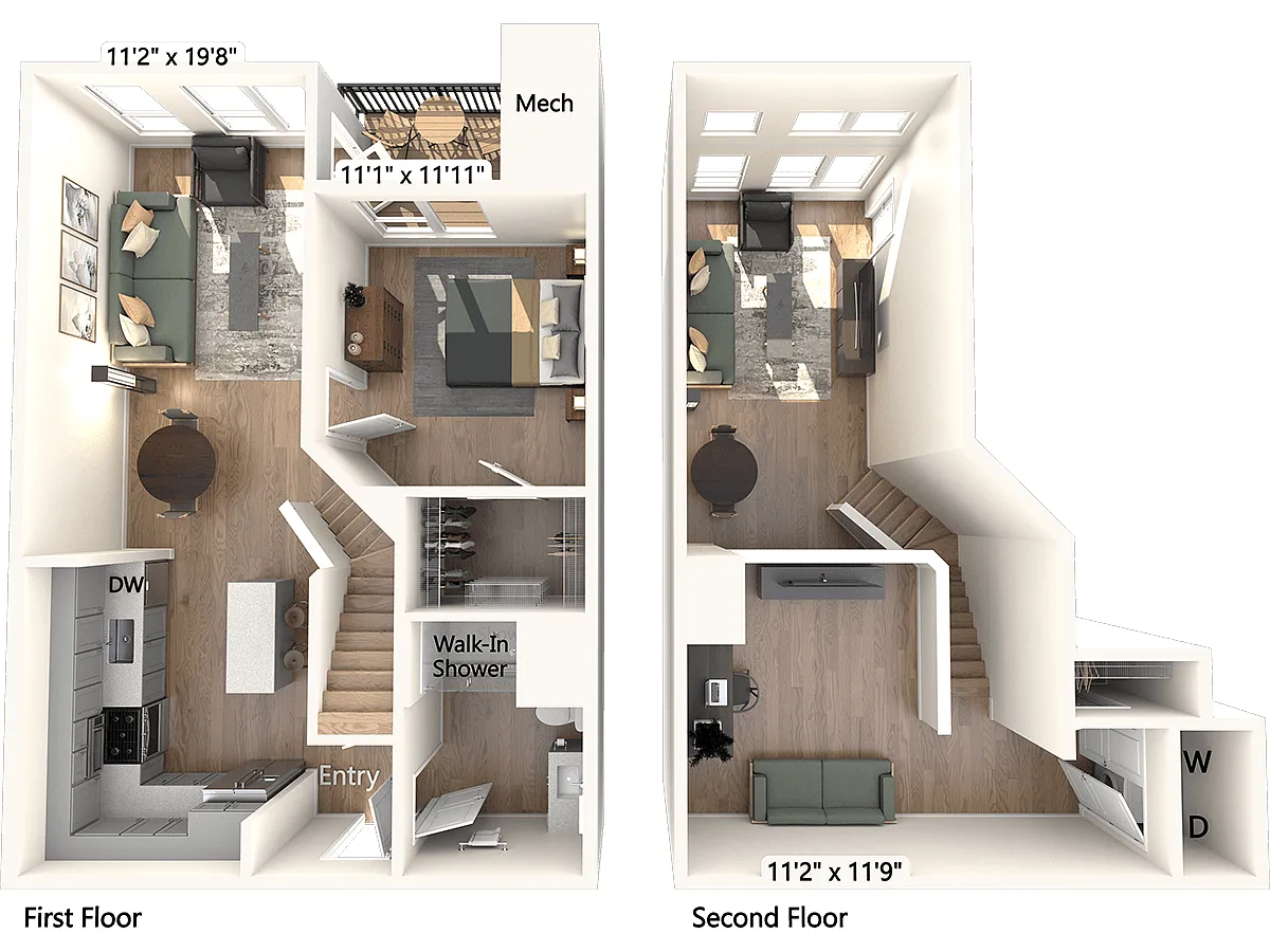 Floor plan AM14L-1040sf-2408