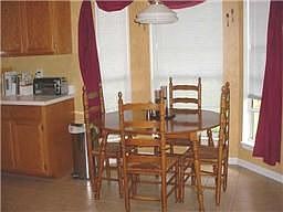 Breakfast area includes bay window