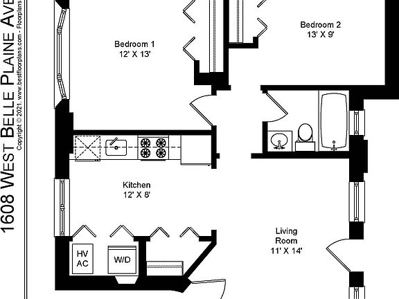 5th image of 1608 1/2 W Belle Plaine Ave #2