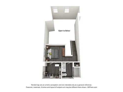 Floor plan Townhome 2 Bedrooms