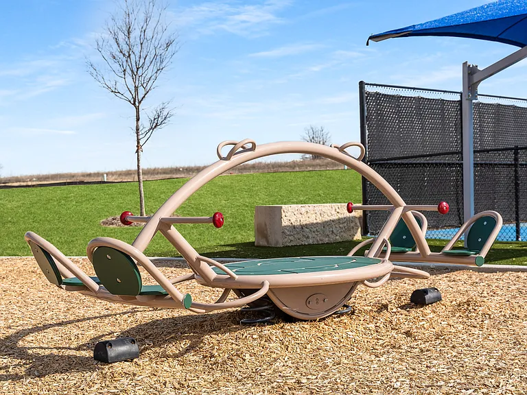 The park has a see-saw.