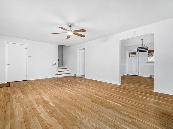 Original hardwood floors in the living and dining rooms