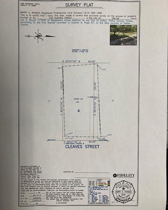 1st image of 433 Cleaves St Lot 4