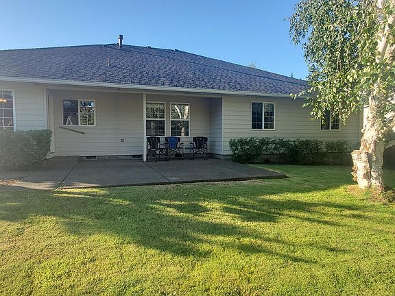 Back patio, partially covered