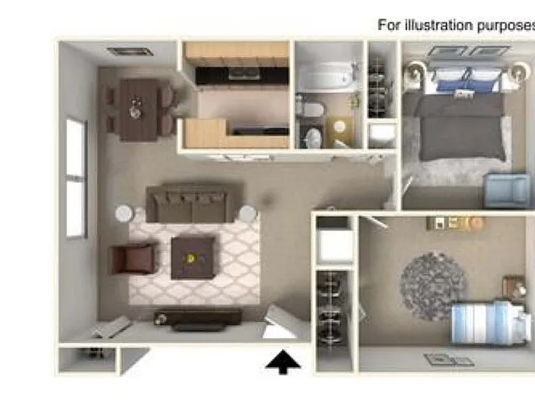 Two Bedroom Floor plan Two Bedroom Floor plan