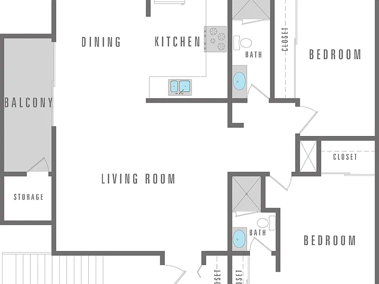 2 Bedroom 2 Bath 2 Bedroom 2 Bath