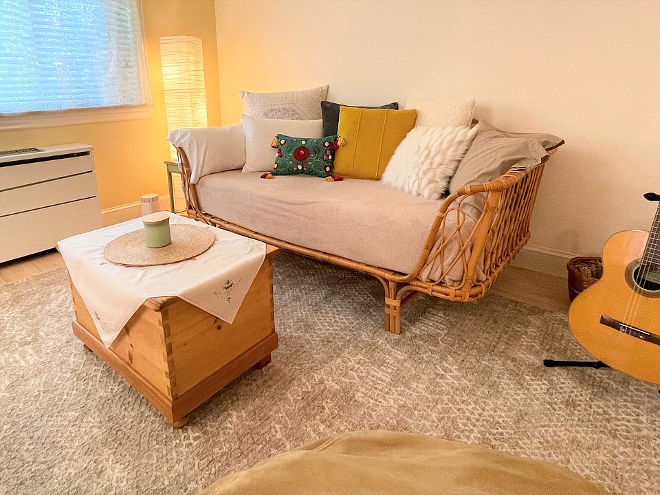 XL twin bed; new mattress and linens
