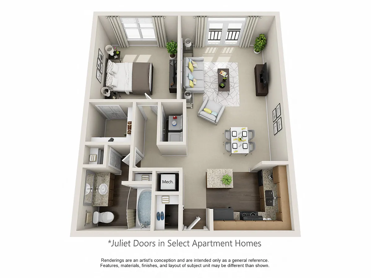 Floor plan Georgian - A1B