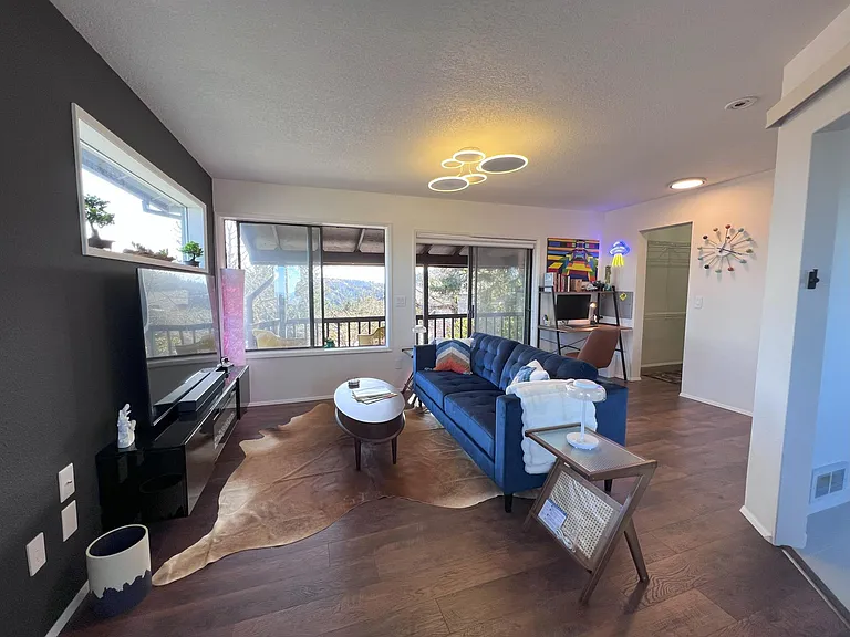 Living Room and WFH Area