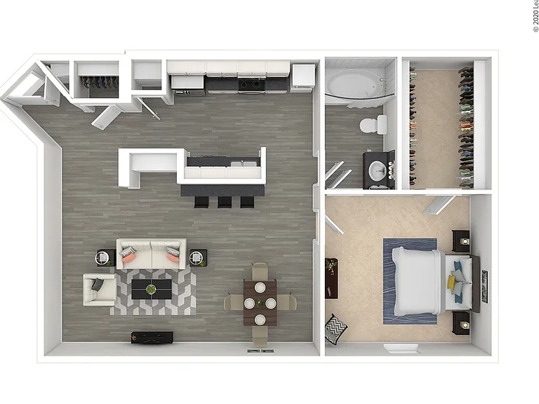 Oak Row North Dallas - A11 Floor Plan Oak Row North Dallas - A11 Floor Plan