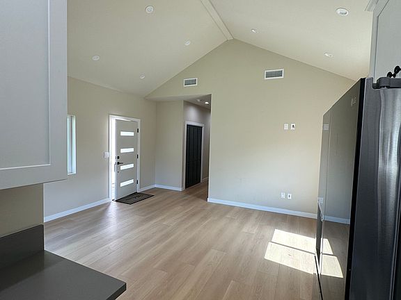 view of living room from kitchen