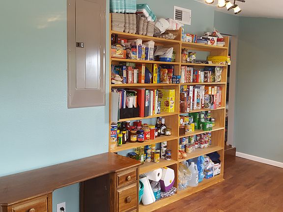 built in pantry shelving